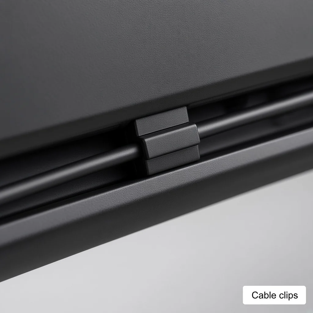 SUPTEK M252 single monitor arm, angled presentation view
