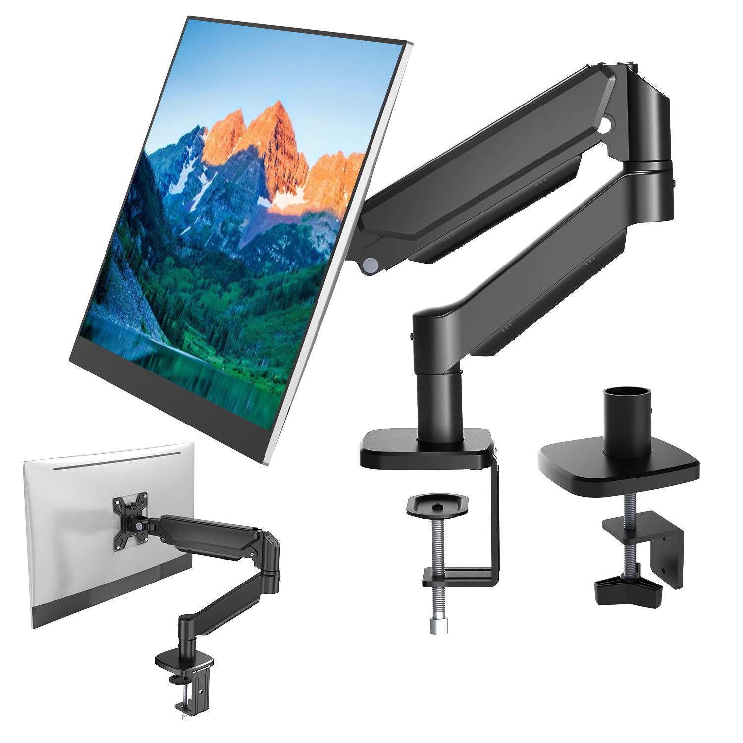 SUPTEK M252 single monitor arm, supplier reference view