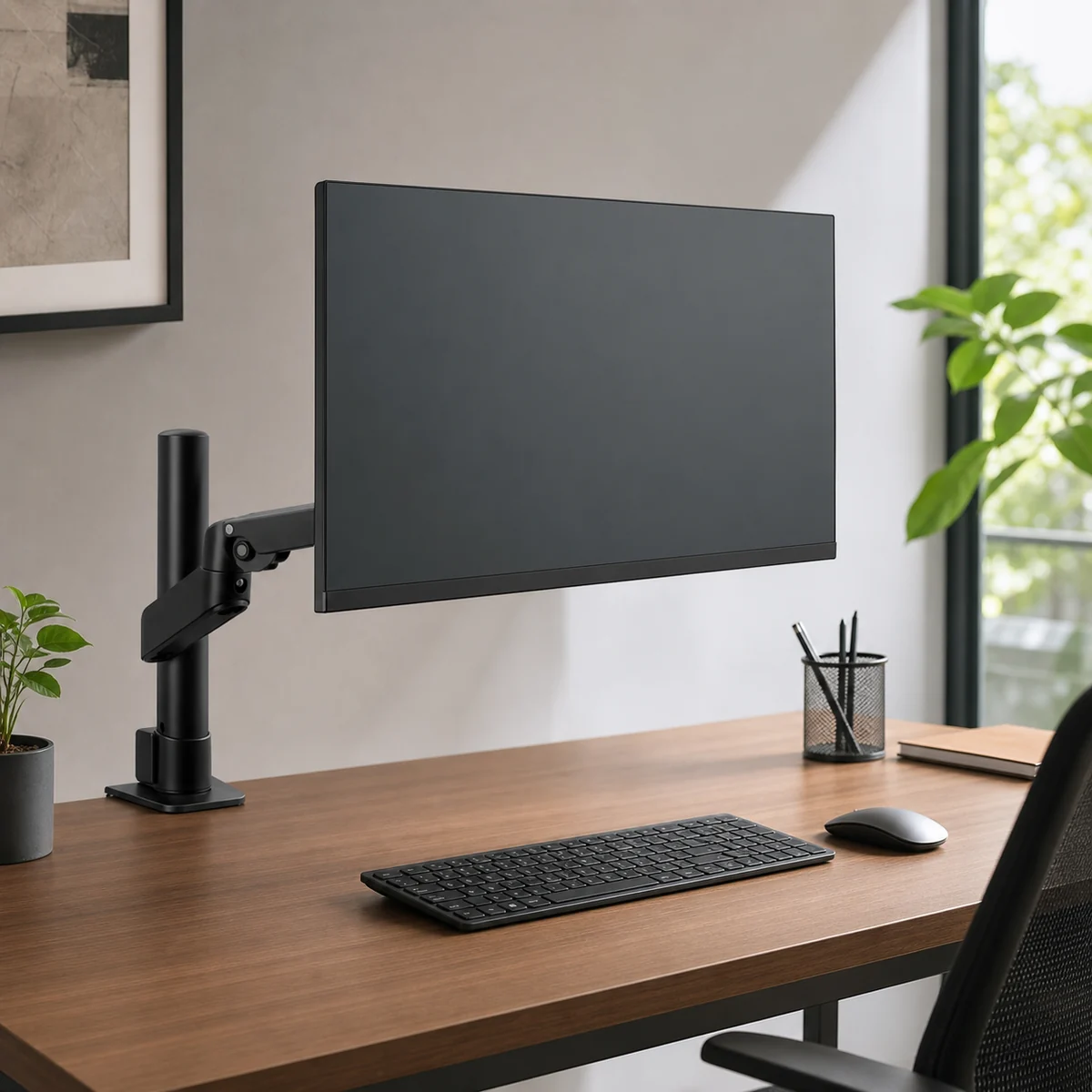 SUPTEK M252 single-arm desk setup selling point image