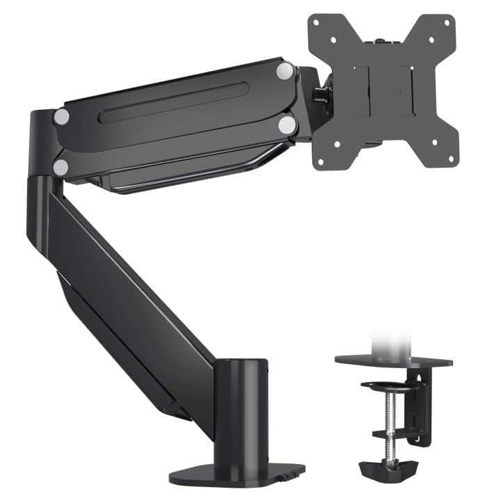 Suptek monitor arm desk mount front view