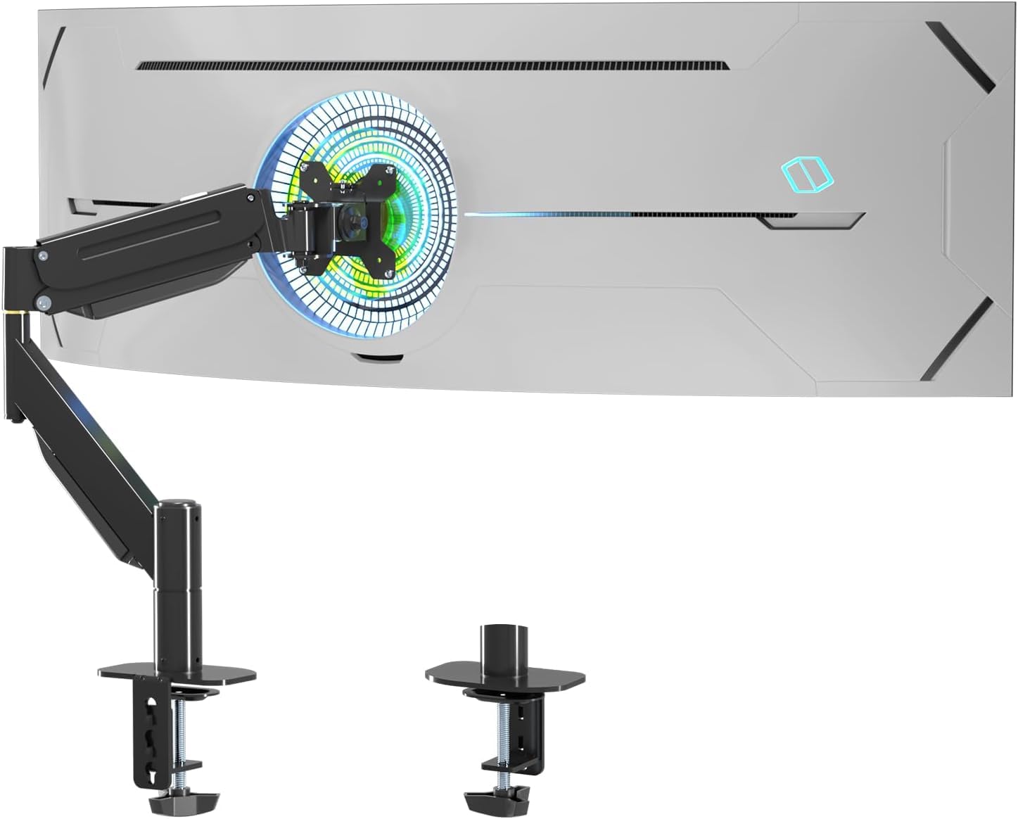 Suptek monitor arm tilt and rotation adjustment